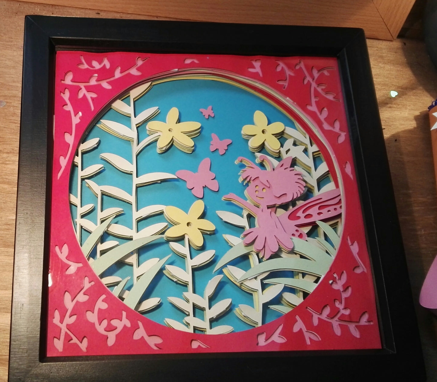 Fairy papercut frame