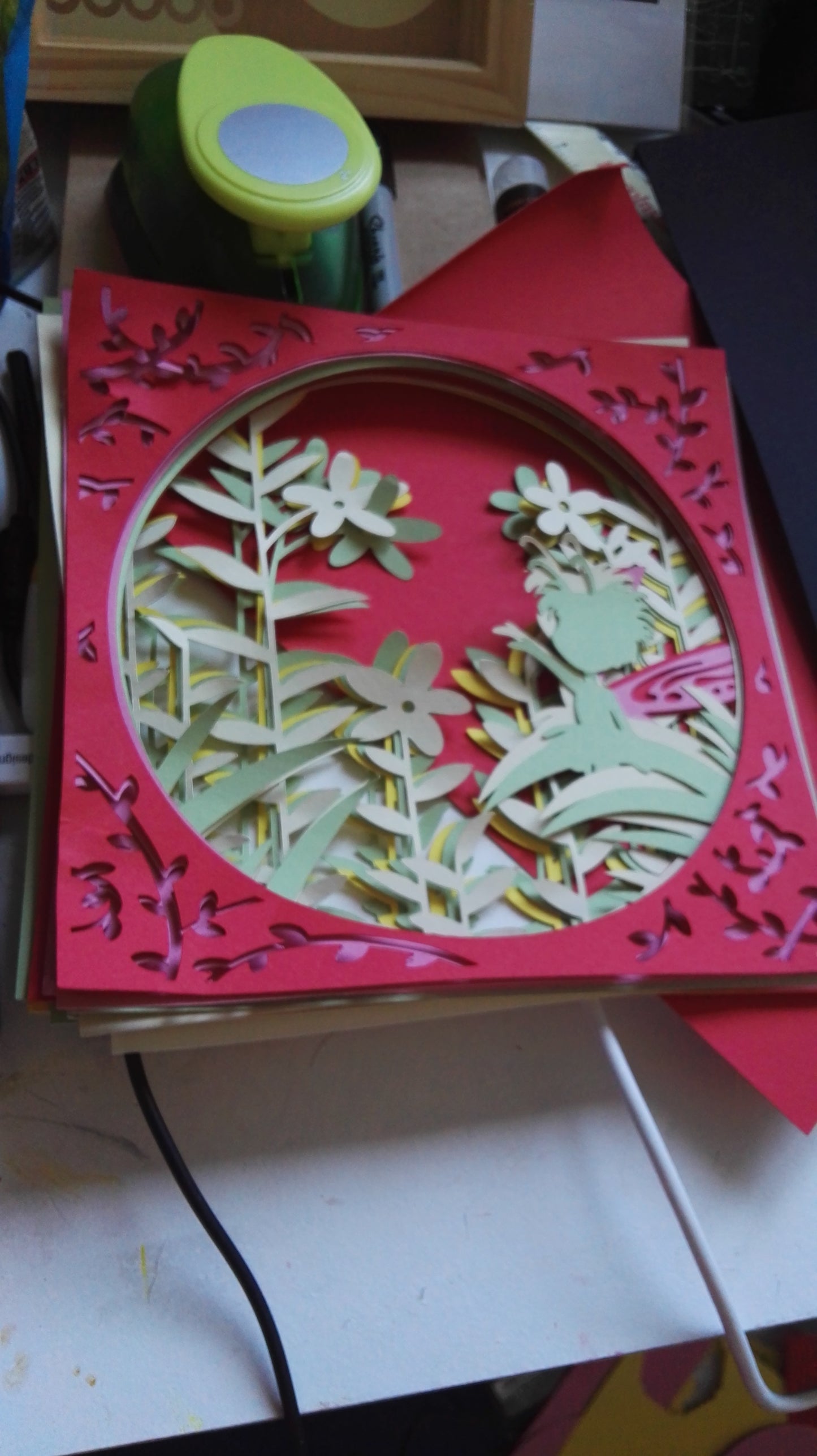 Fairy papercut frame