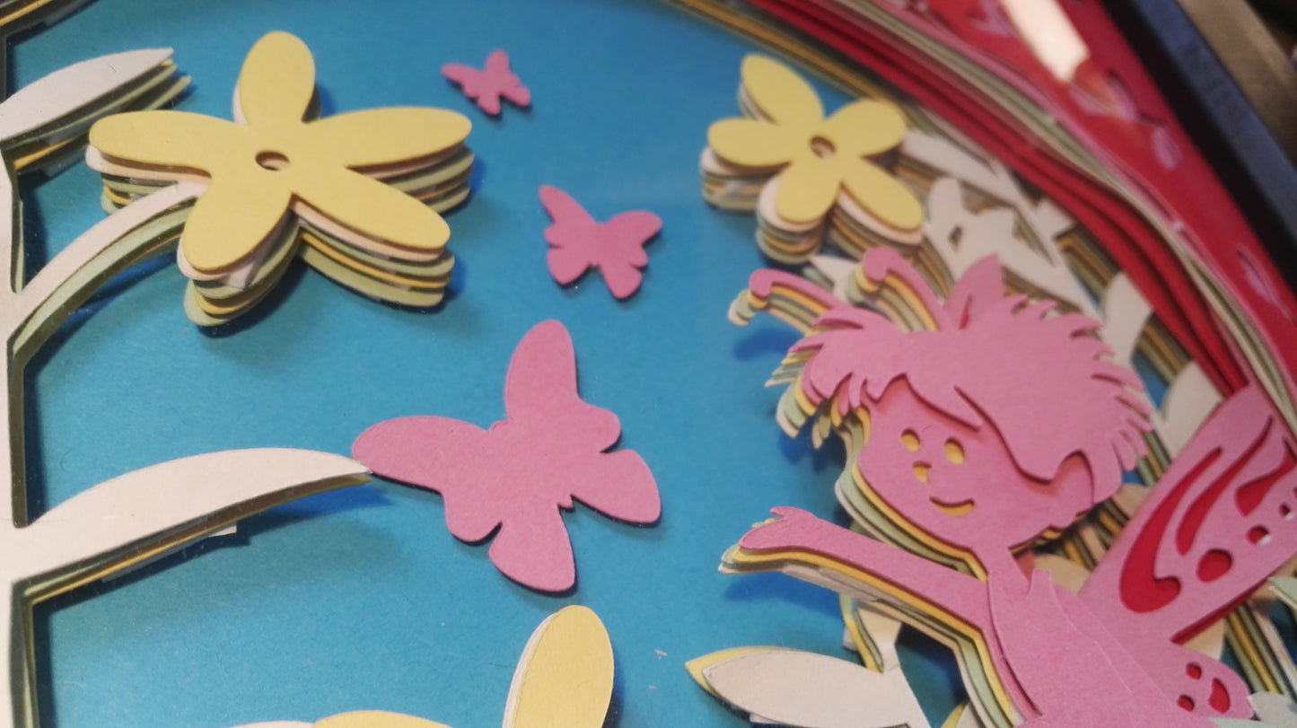 Fairy papercut frame