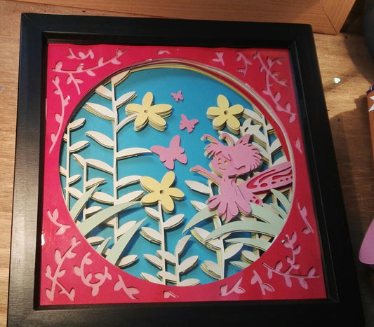 Fairy papercut frame