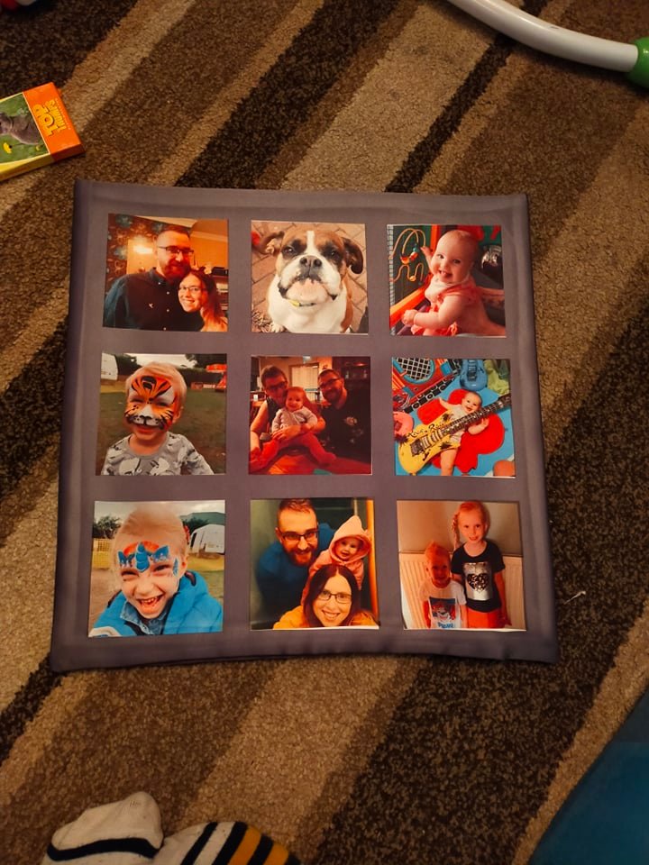 9 photo panel cushion cover