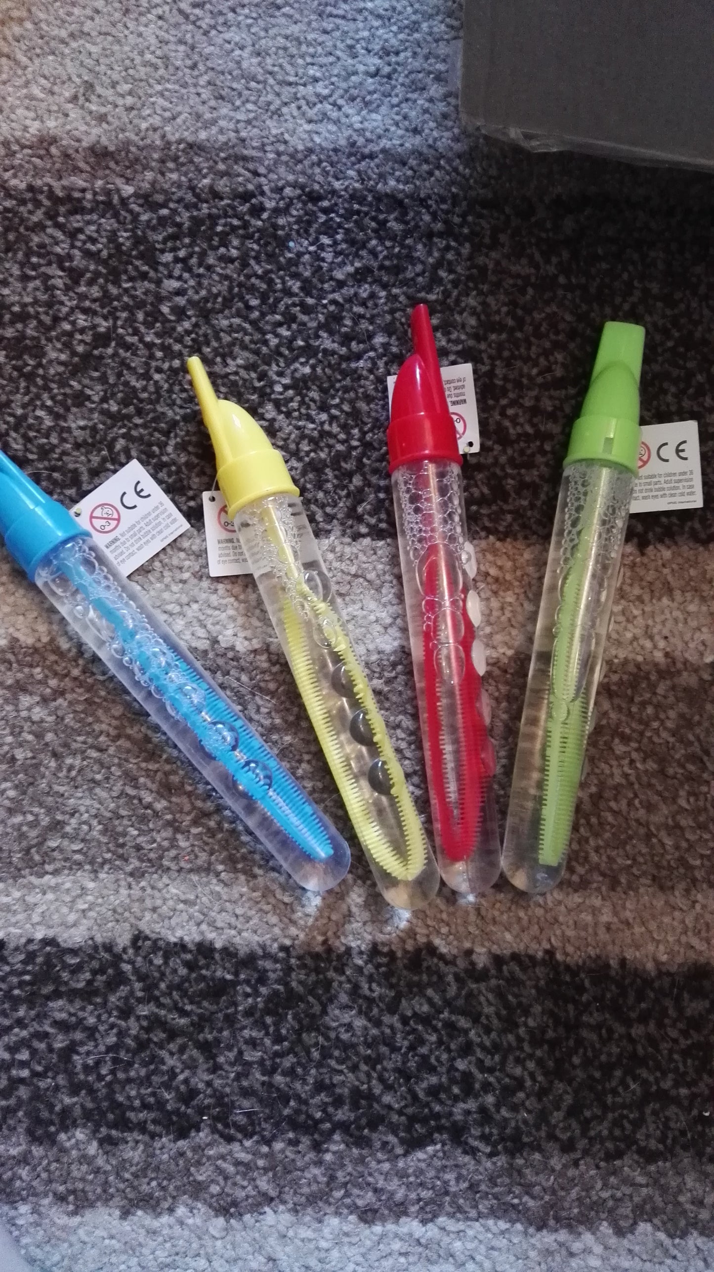 personalised bubble wands with built in whistle