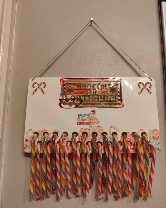 Candy Cane Advent calendar