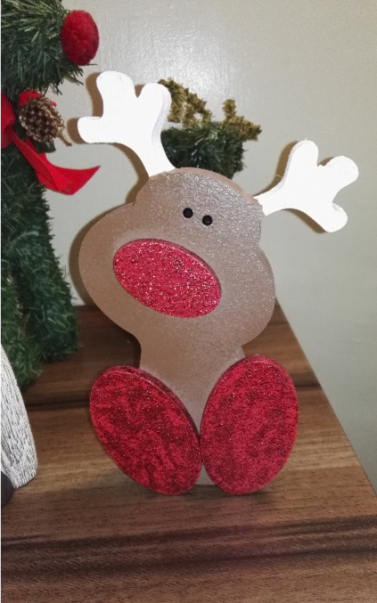 Large wooden reindeer