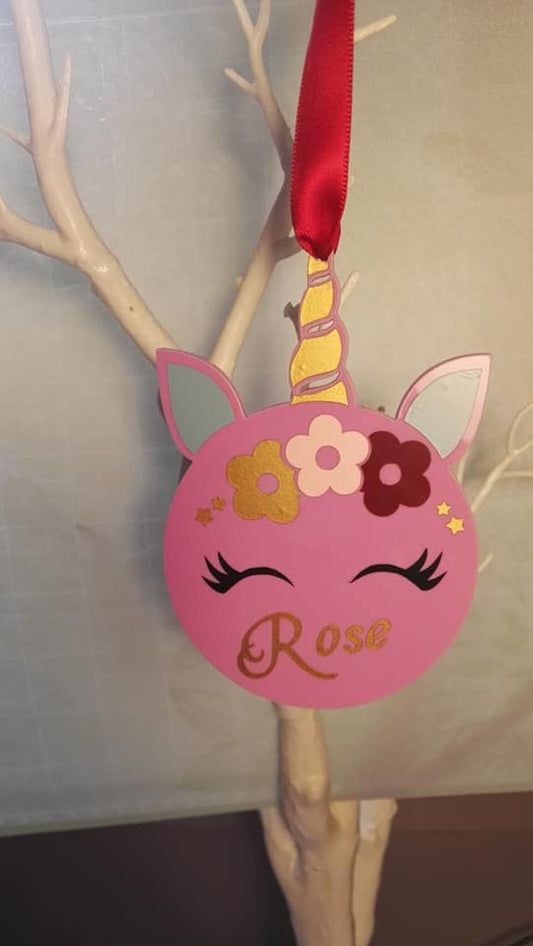 Acrylic hanging Unicorn 15cm