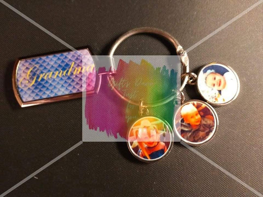 photo keyring / bag charm